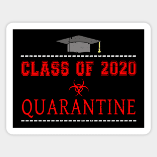 Class of 2020 Quarantine Bio-hazard Novelty Distressed Sticker